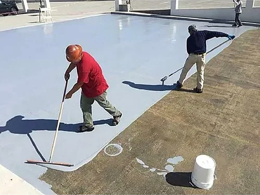 Concrete roof waterproofing